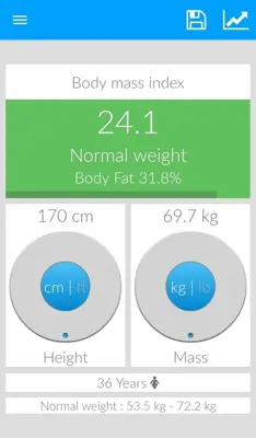 BMI android App screenshot 4